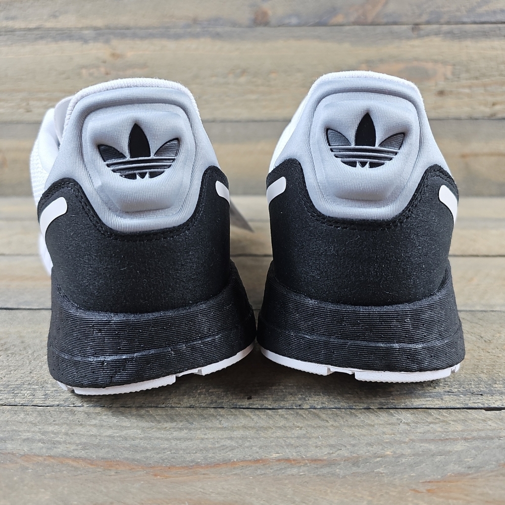 adidas Men's Originals ZX 1K Boost Shoes Sneakers White Black Silver - Picture 4 of 11